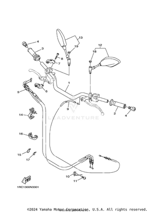 Steering Handle Cable Schematic