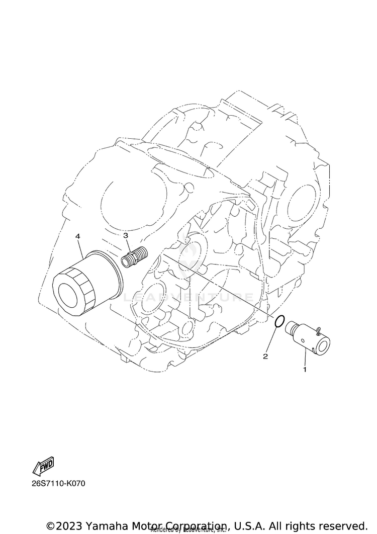 Oil Cleaner BOLT R SPEC CA - XVS95CECGR - 2014 Schematic