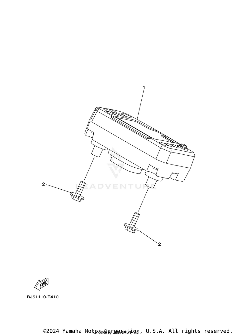 Meter KODIAK 450 - YFM45KDXRG - 2024 Schematic