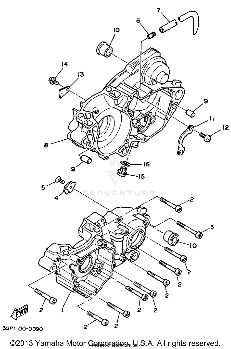 Crankcase Schematic
