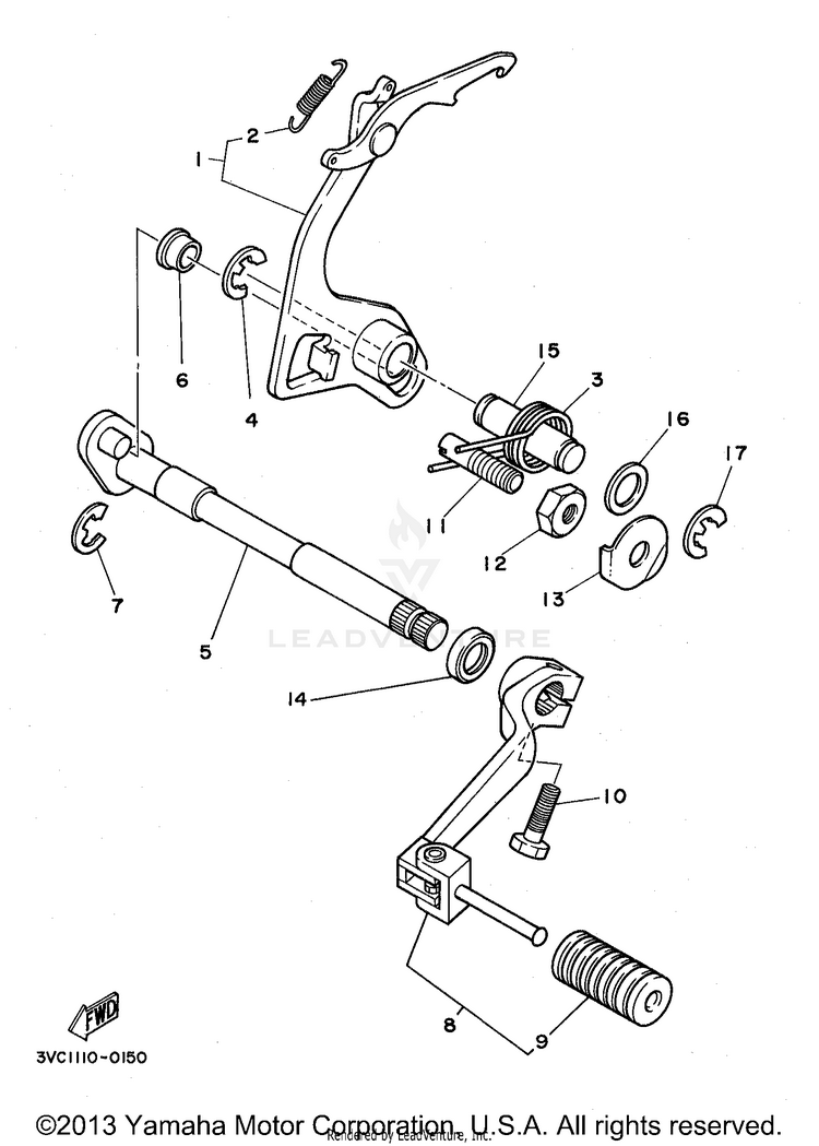 Shift Shaft Schematic
