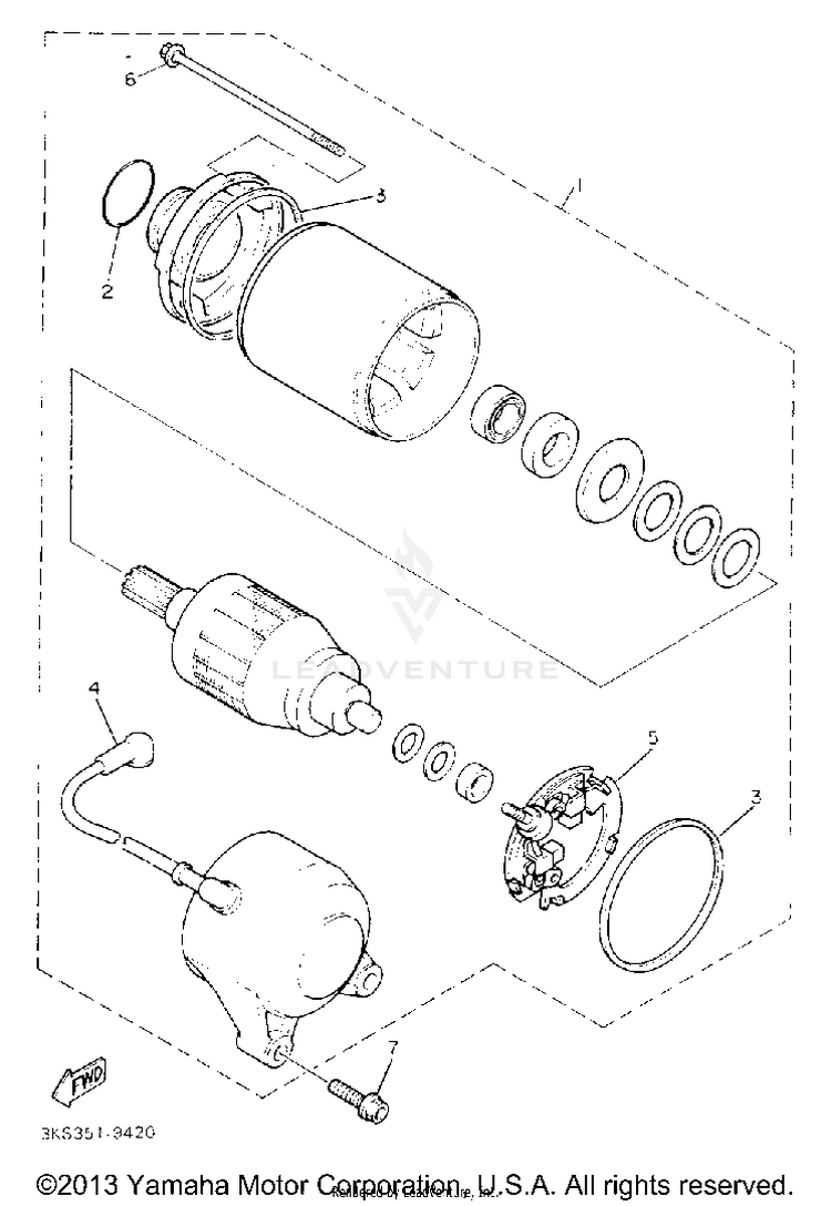 Starting Motor Schematic