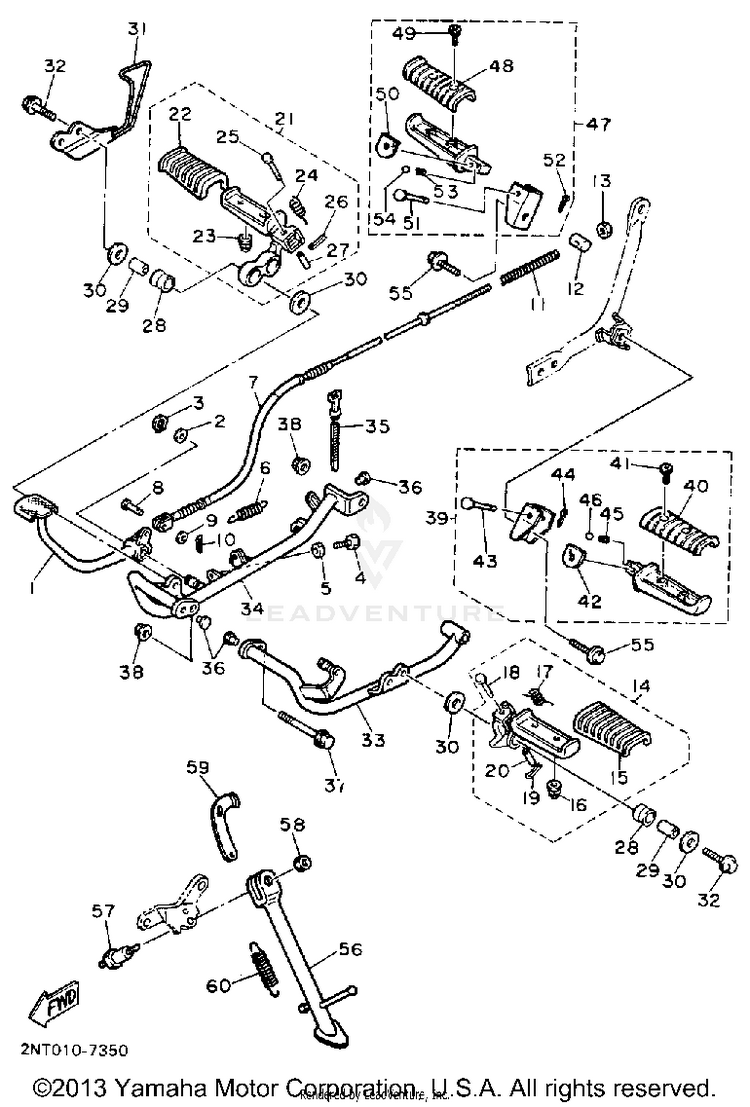 Stand Footrest Schematic