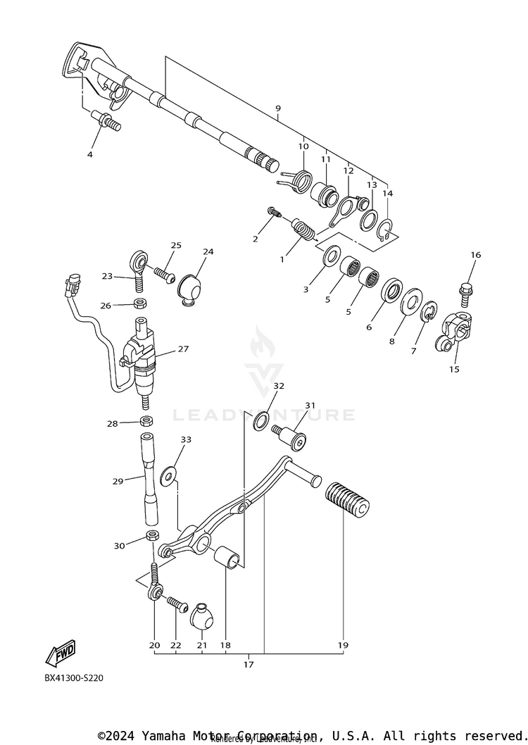 Shift Shaft Schematic