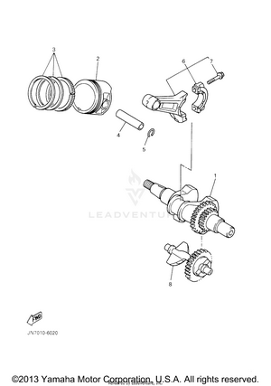 Crankshaft Piston Schematic