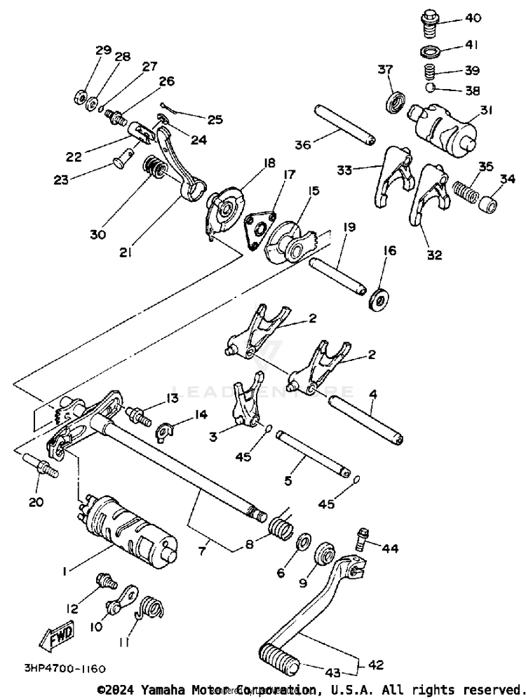 Shift Cam-Fork Schematic