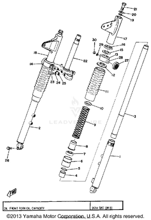 Front Fork Schematic