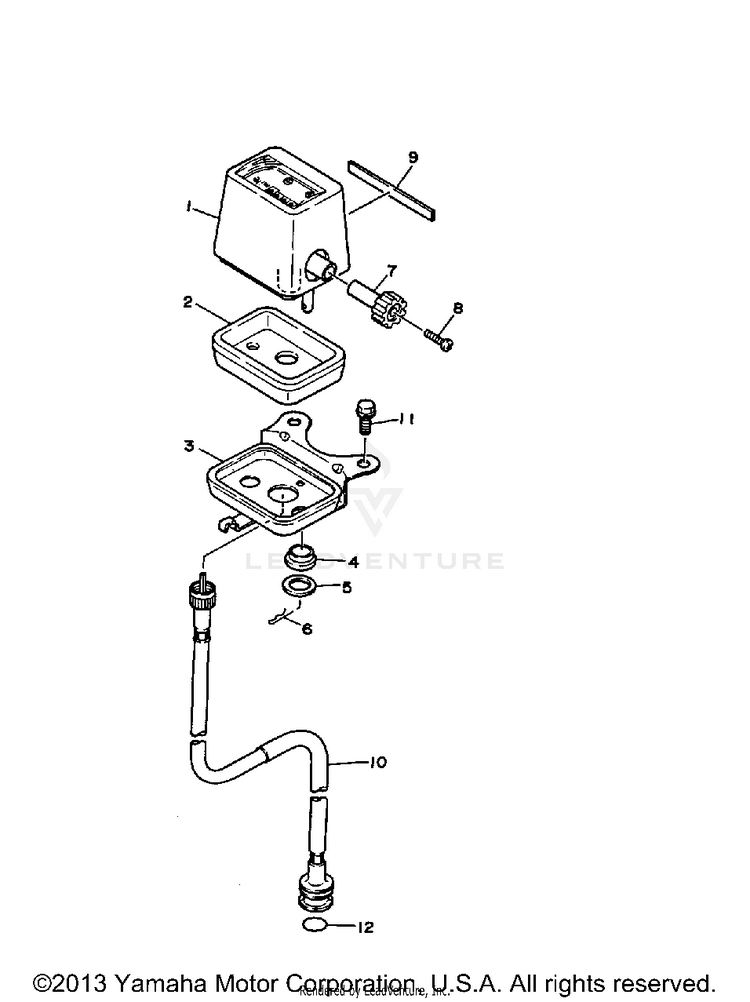 Meter BIG BEAR - YFM350FWB_MNH - 1991 Schematic