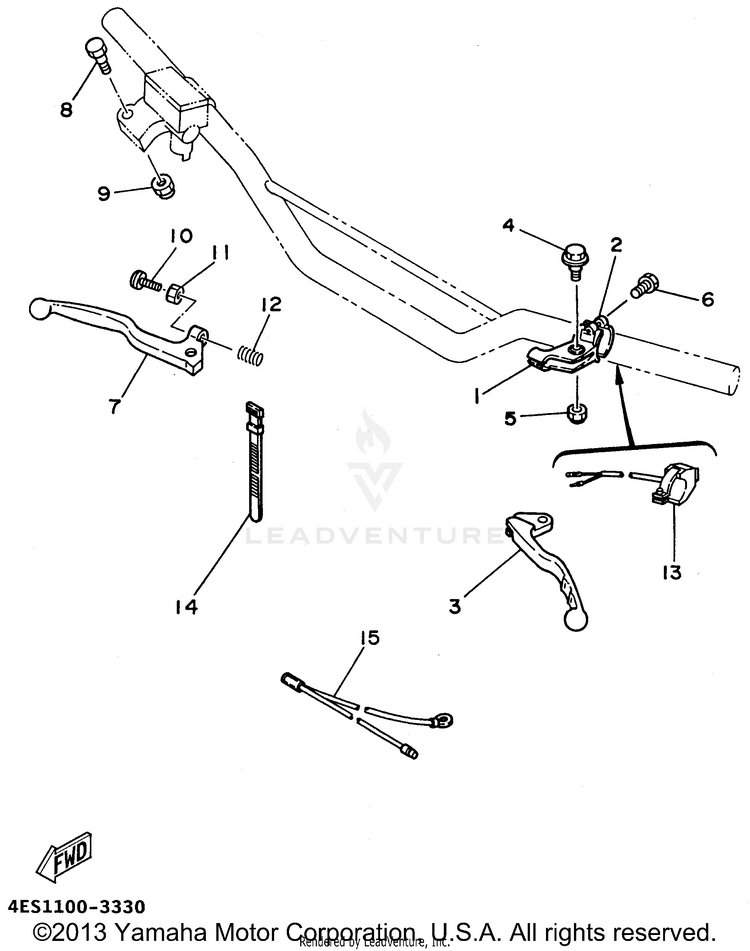 Handle Switch - Lever Schematic