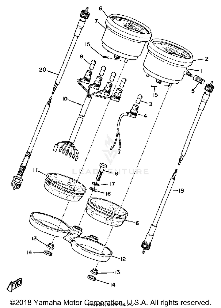 Speedometer & Tachometer Schematic