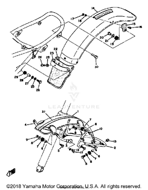 Front Fender Rear Fender Schematic