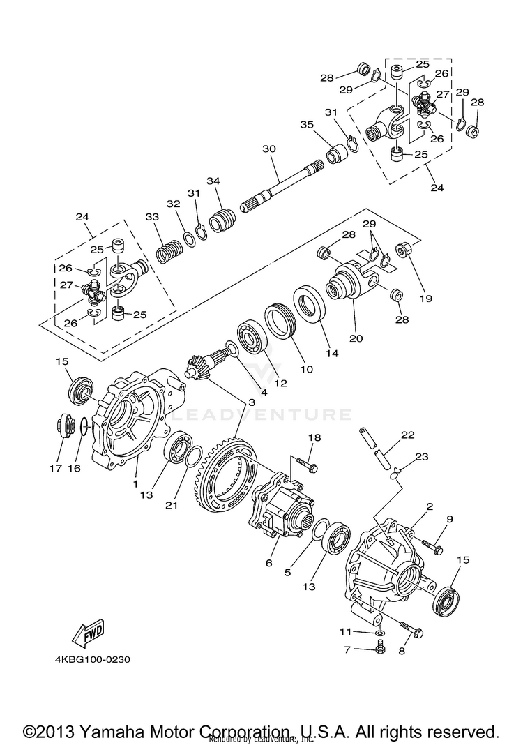 Front Differential Schematic