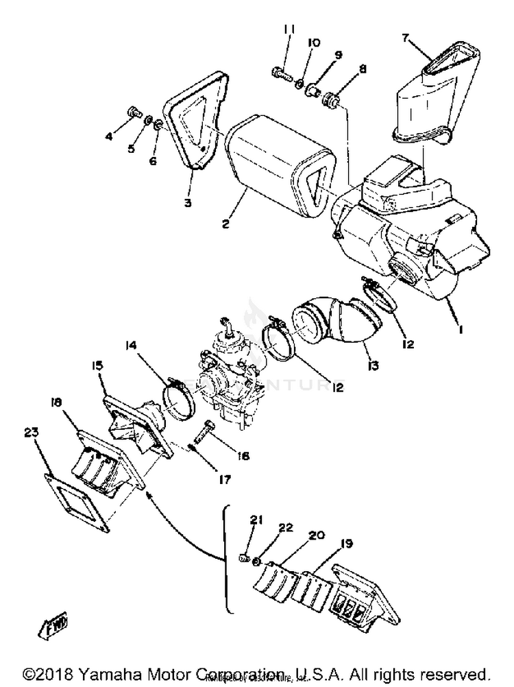 Intake 250b - C - 400b - C Schematic
