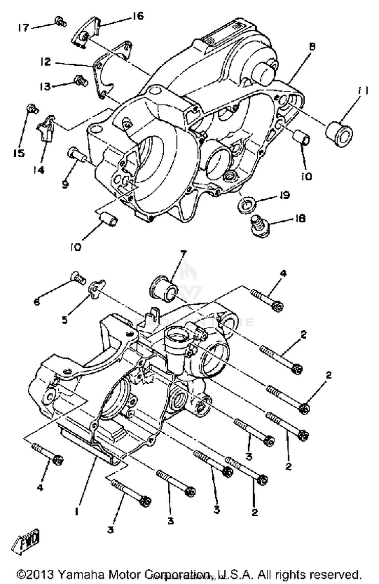 Crankcase Yz250h Schematic