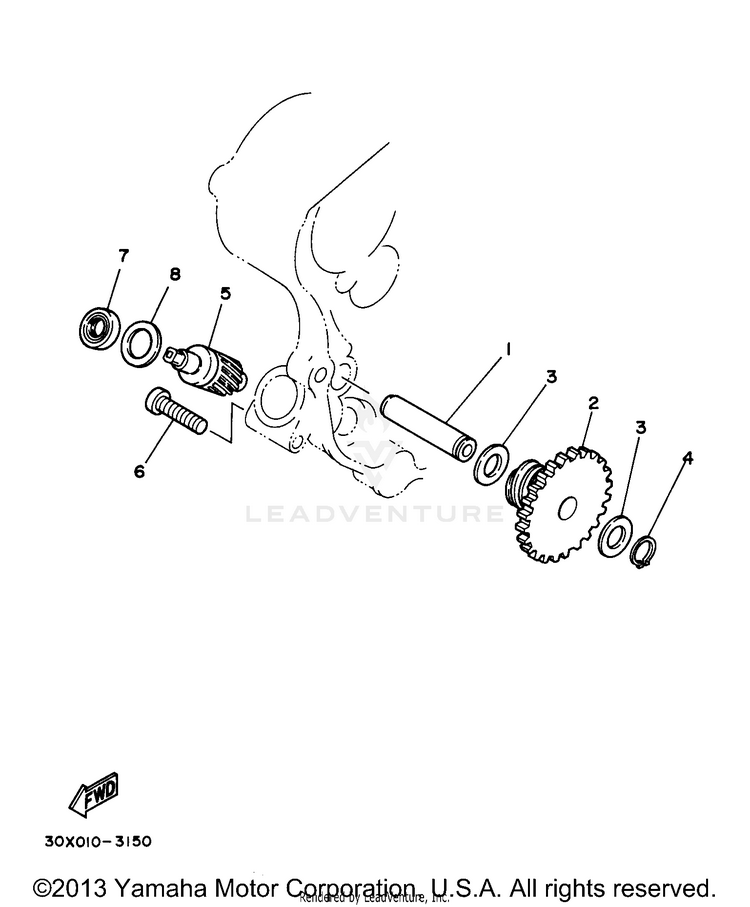 Tachometer Gear Schematic