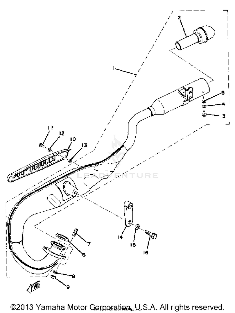 Exhaust Yz80c Schematic