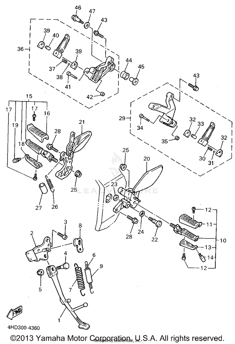Stand Footrest Schematic