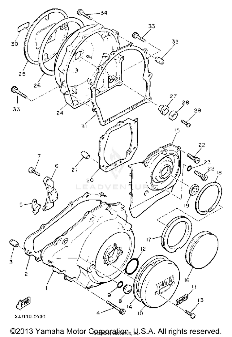 Crankcase Cover Schematic