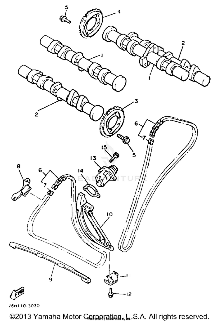 Camshaft Chain Schematic