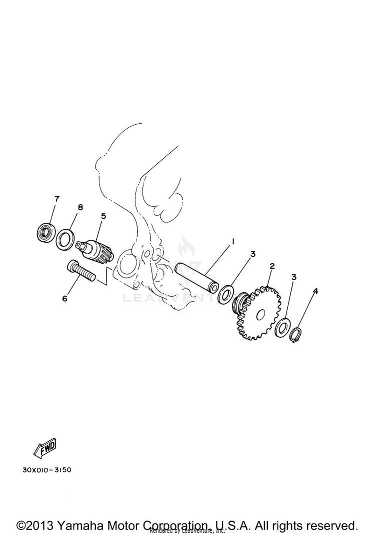 Tachometer Gear Schematic
