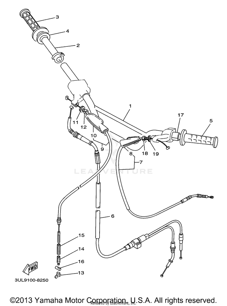 Steering Handle Cable Schematic