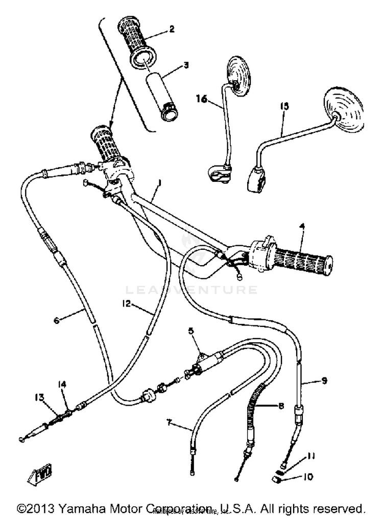 Steering Handle - Cable Dt80h - J - K Schematic