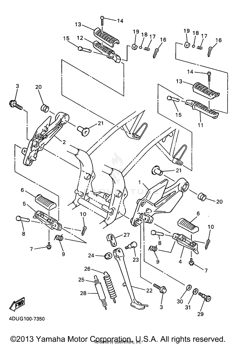 Stand Footrest Schematic