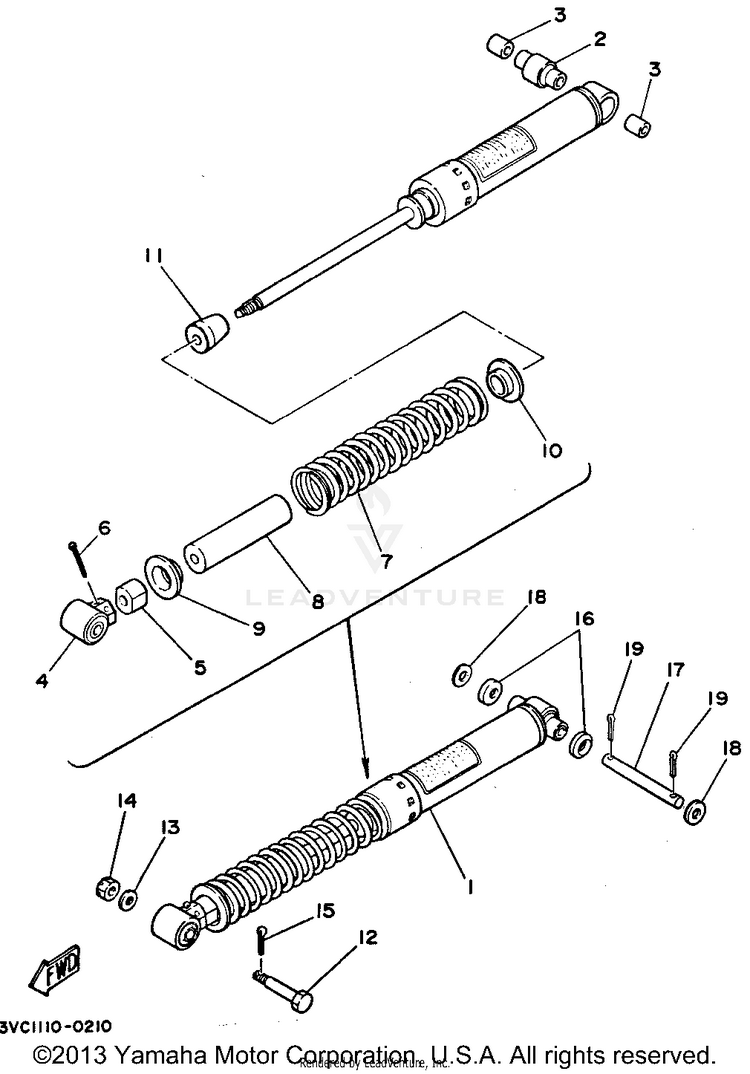 Rear Shocks Schematic
