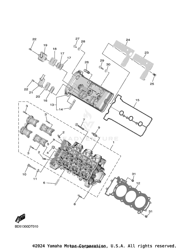 Cylinder Head Schematic