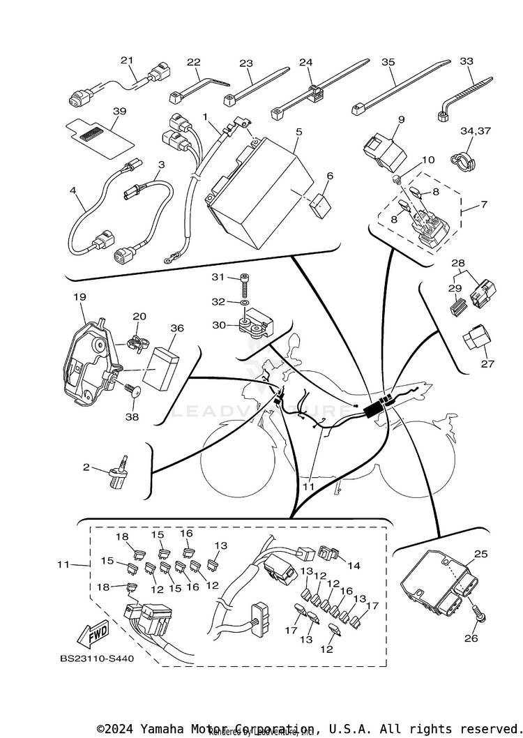 Electrical 1 MT09 CA - MT09JCB - 2018 Schematic