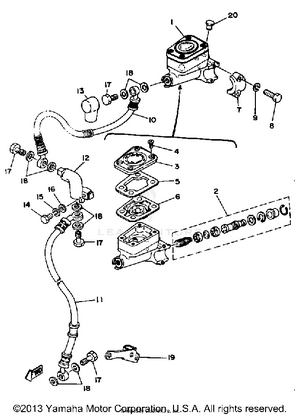 Front Master Cylinder Schematic