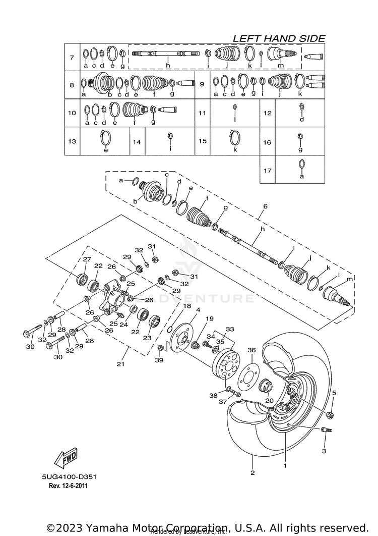 Rear Wheel Schematic