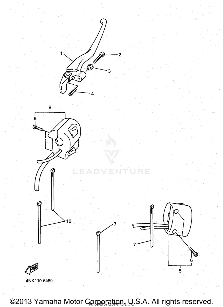 Handle Switch Lever Schematic