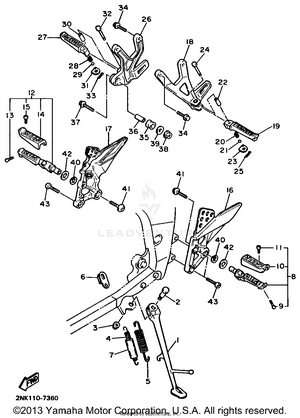 Stand Footrest Schematic