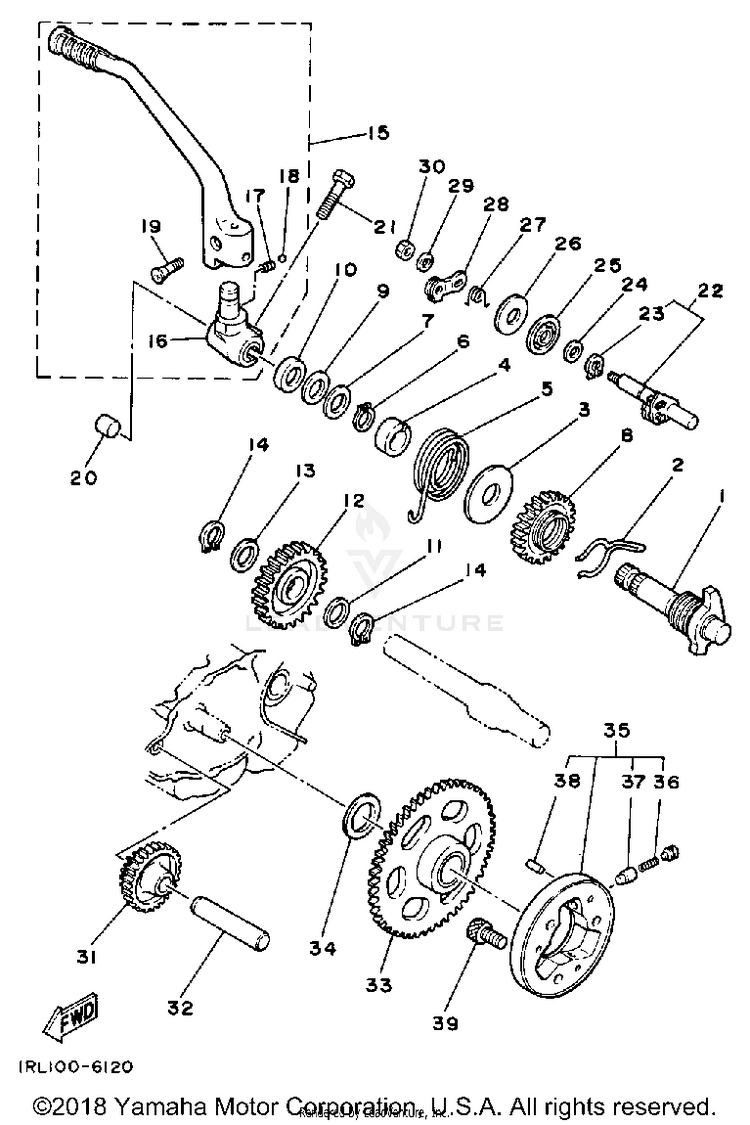Starter BIG WHEEL ELEC START - BW200ES - 1986 Schematic
