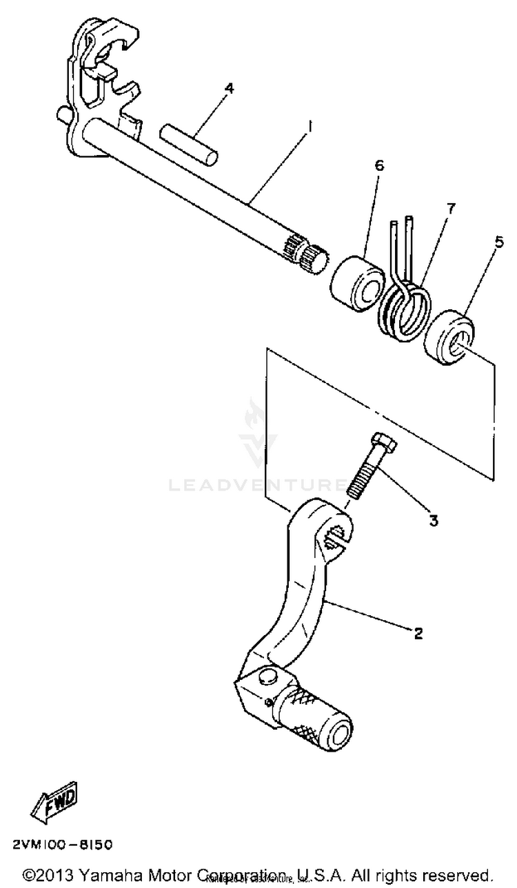 Shift Shaft Schematic