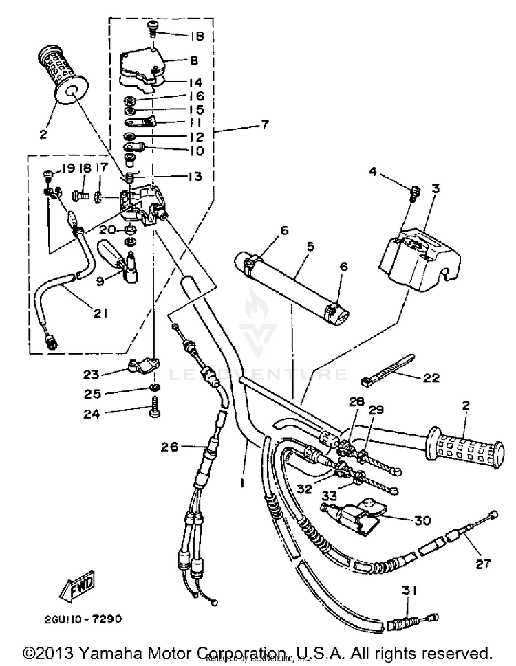 Handlebar-Cable Schematic