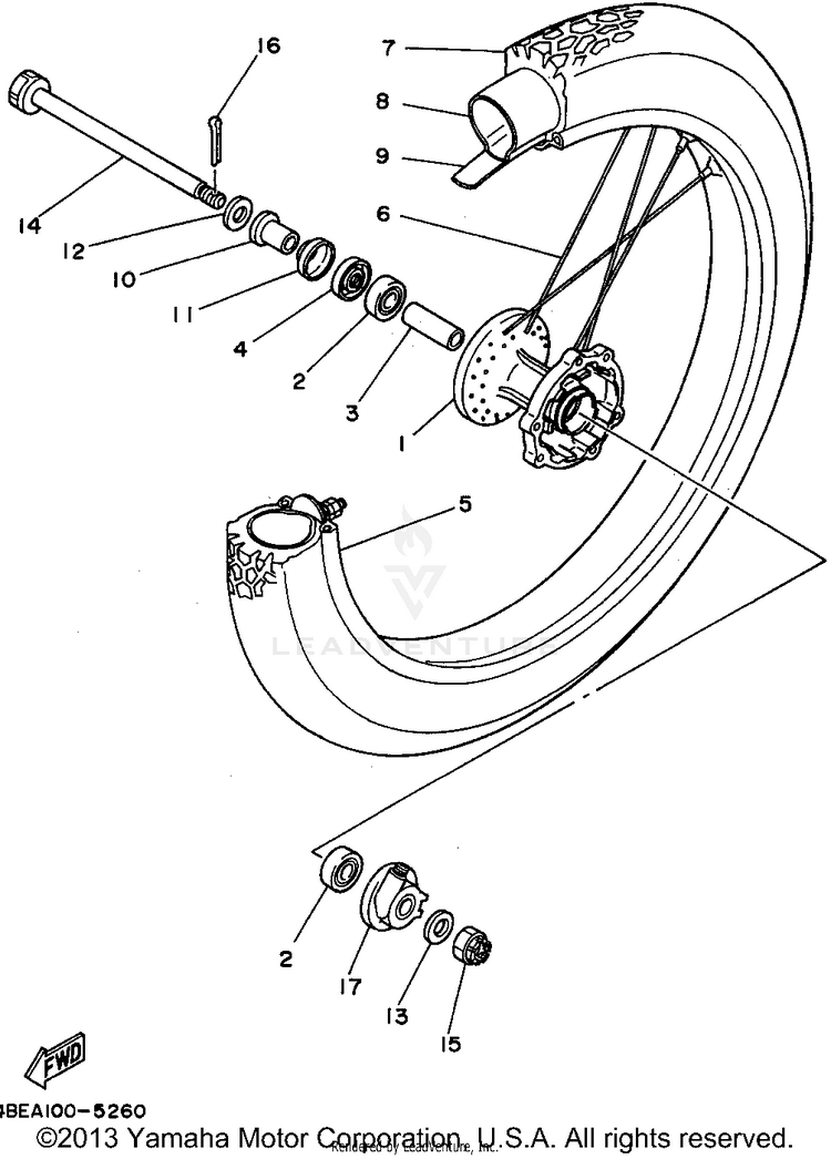 Front Wheel Schematic