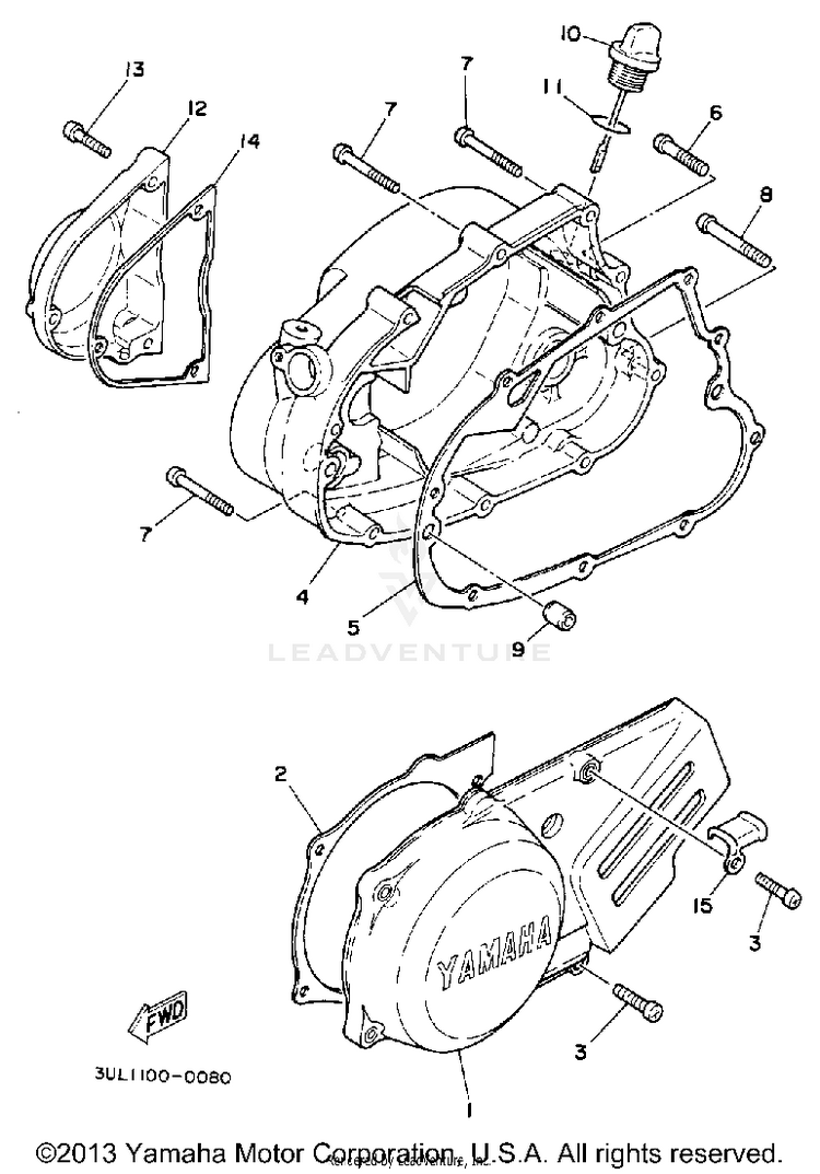 Crankcase Cover 1 Schematic