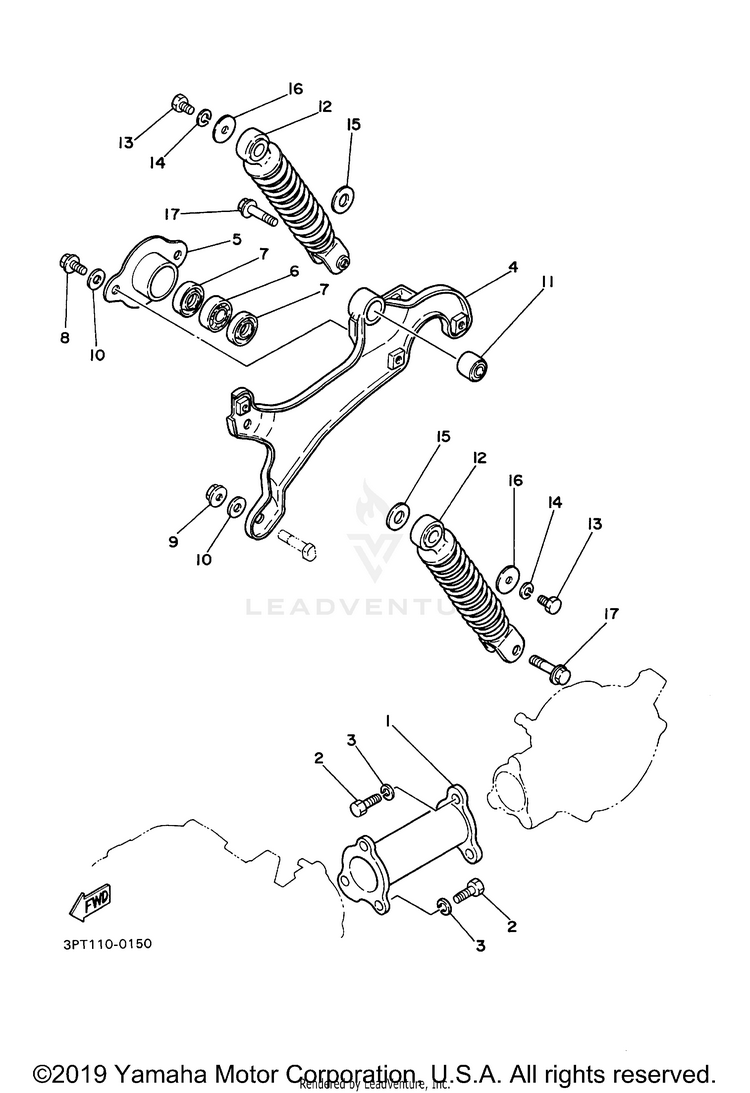 Rear Arm Suspension Schematic