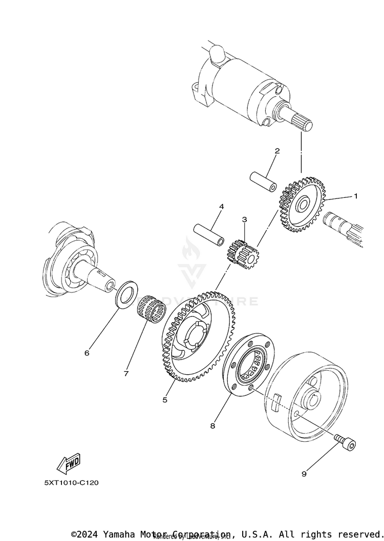 Starter Clutch Schematic
