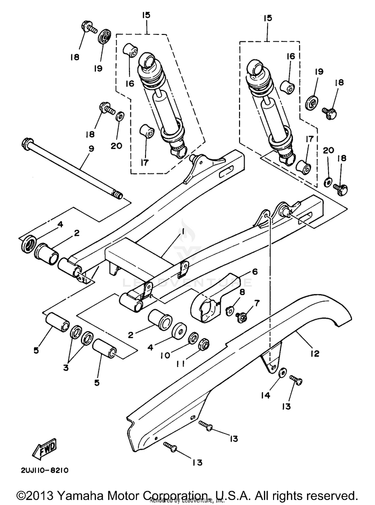 Rear Arm Suspension Schematic