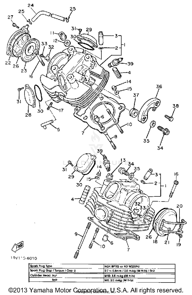 Cylinder Head Schematic