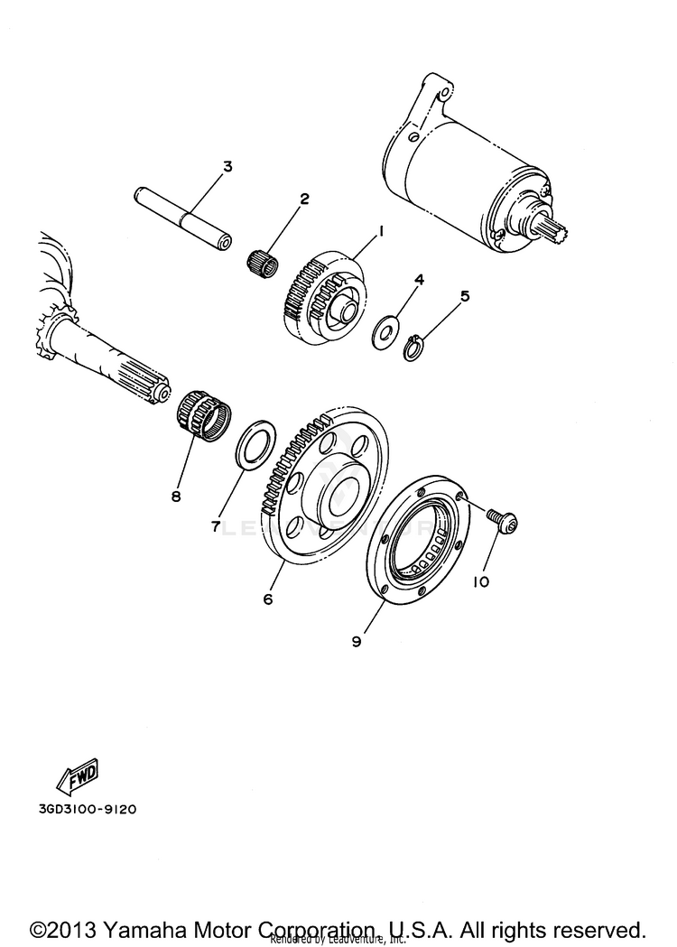 Starter Clutch Schematic