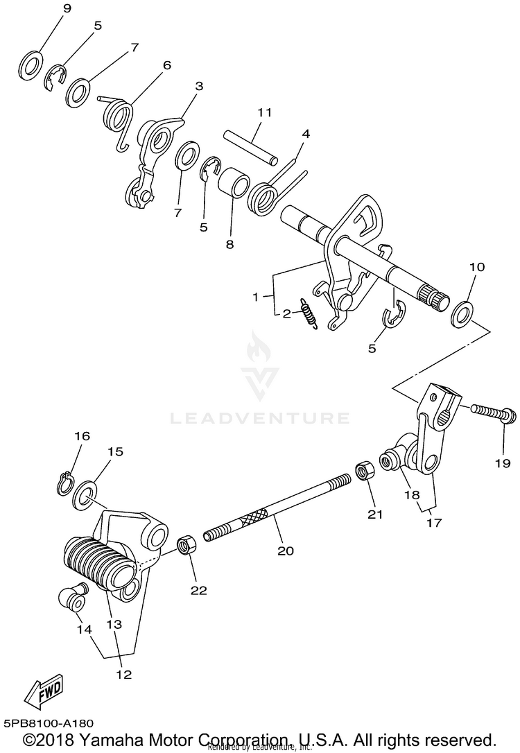 Shift Shaft Schematic