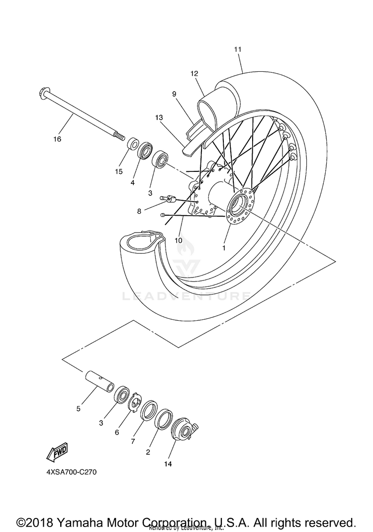 Front Wheel Schematic