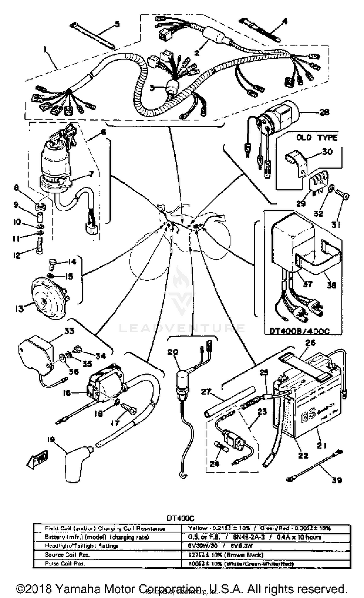Electrical 250b - C - 400b - C Schematic