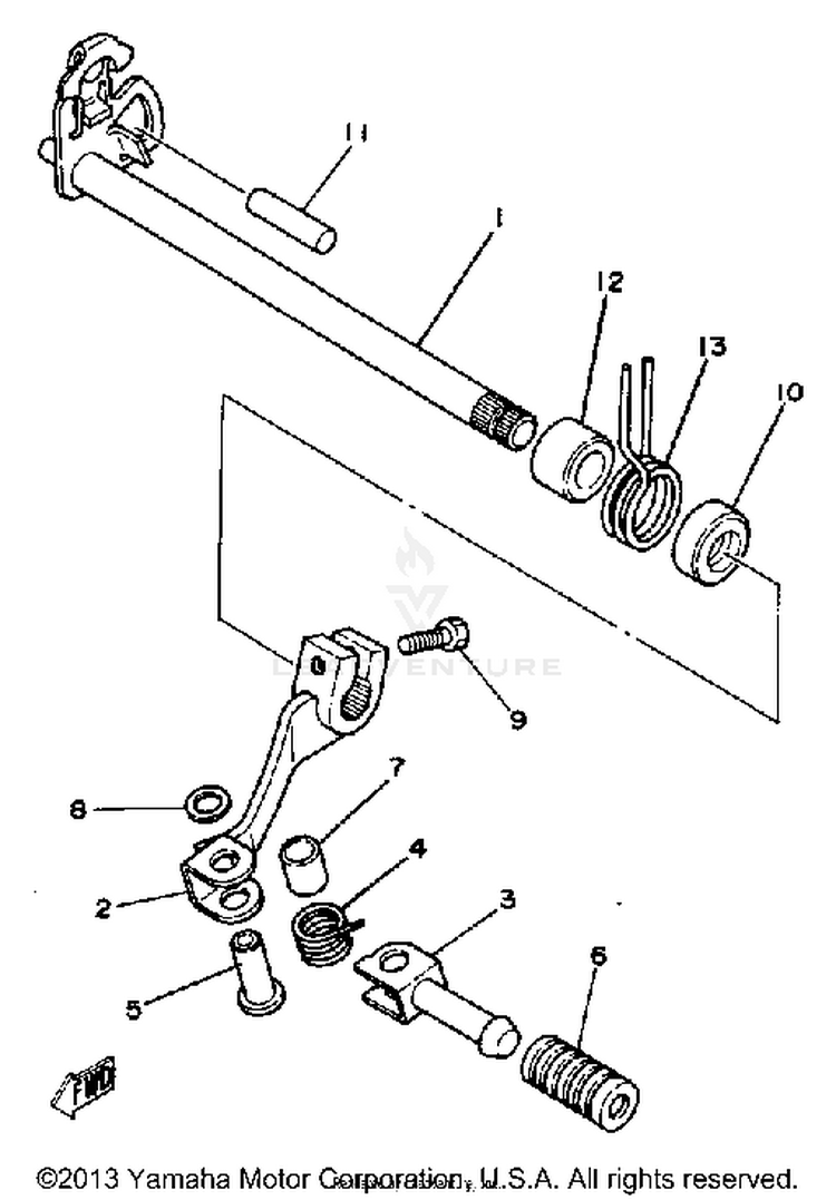 Shift Shaft Schematic