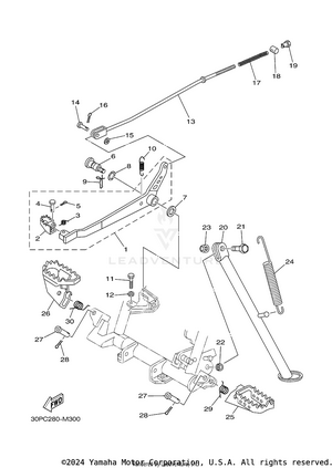 Stand Footrest Schematic