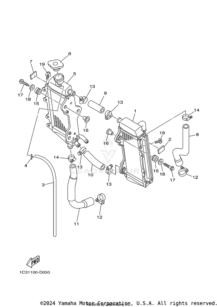 Radiator Hose Schematic